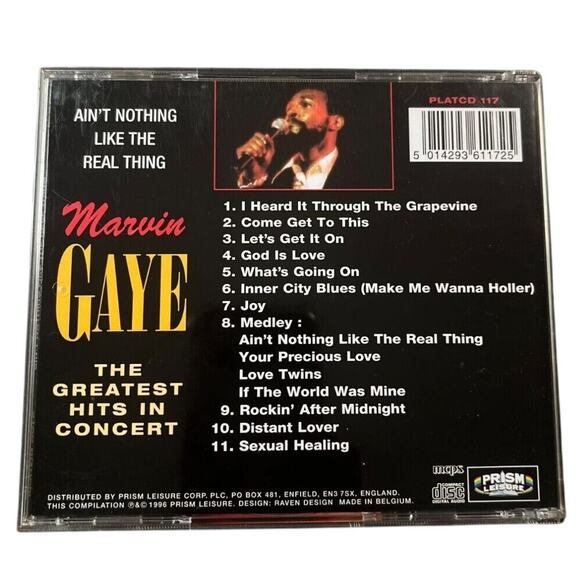 Marvin Gaye - The Greatest Hits in Concert (1996, CD) VERY GOOD - Picture 2 of 4
